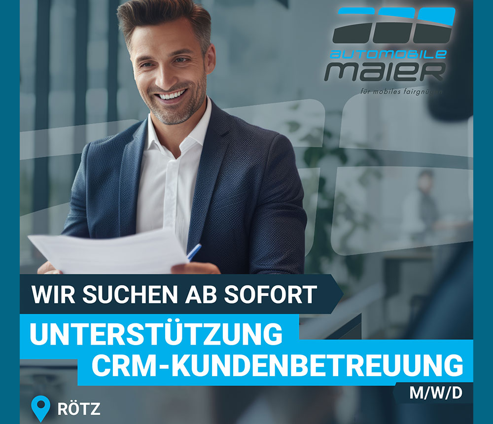 Unterstützung CRM-Kundenbetreuung (m/w/d) in Rötz